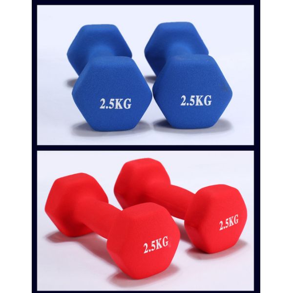 colorful 2lb 3lb 4lb 5lb 6lb 8lb 10lb women Vinyl Coated Dipped Dumbbells