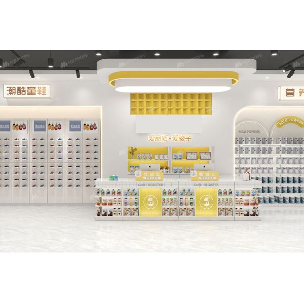 BBC009 Fashion-forward decor baby shop baby store display rack Branding Display Showcase for baby shop decoration