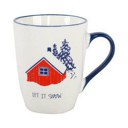 Christmas Ceramic Holiday Mugs Romantic With Customized Craft