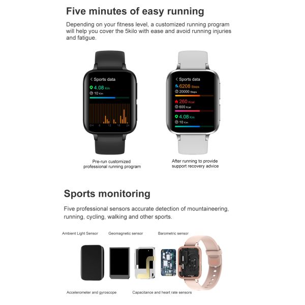 DT93 Smart Watch Men 1.78 Inch 420*485 DIY Watch Face Pressure Oxygen ECG Mp3 Music Heart Rate Smartwatch