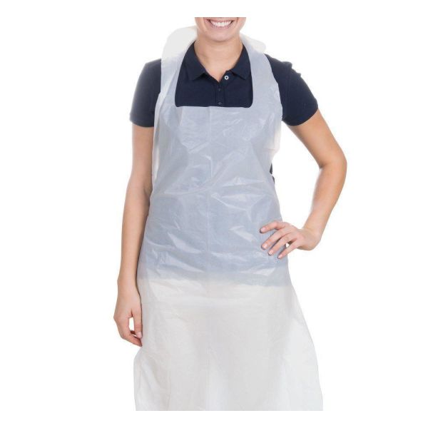 Buy Disposable CPE Apron / Dental Apron Sleeveless With Superior Strength at wholesale prices