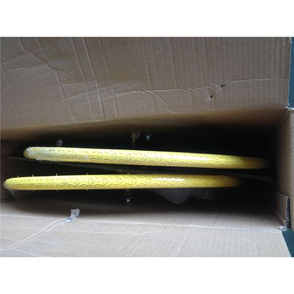 43mm Anodized Blue Flip Flop Fixed Gear Road Bike Wheel Set with Colorful Spokes