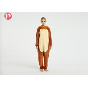 Wholesale Supersoft Fluffy Flannel 3D LION Kigurumi Romper Onesie pajamas