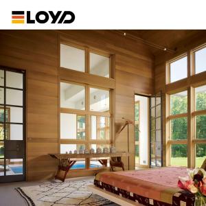 5 Tracks Thermal Break Fixed Aluminium Windows Double Glass Sheerline