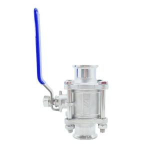ISO9001 Standard 3PC Clamp Stainless Steel Floating Ball Valve 1000wog