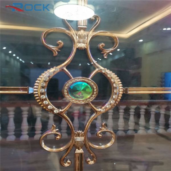 Shining Surface PVC Window Georgian Bar Decorative Flowers