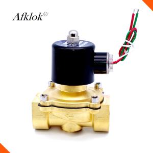 Brass Water Solenoid Valve 24V AC Direct Acting 2W-250-25 1 Inch Normally Closed