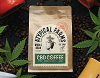 Flat Bottom Kraft Paper Coffee Bags With Valve And Zipper