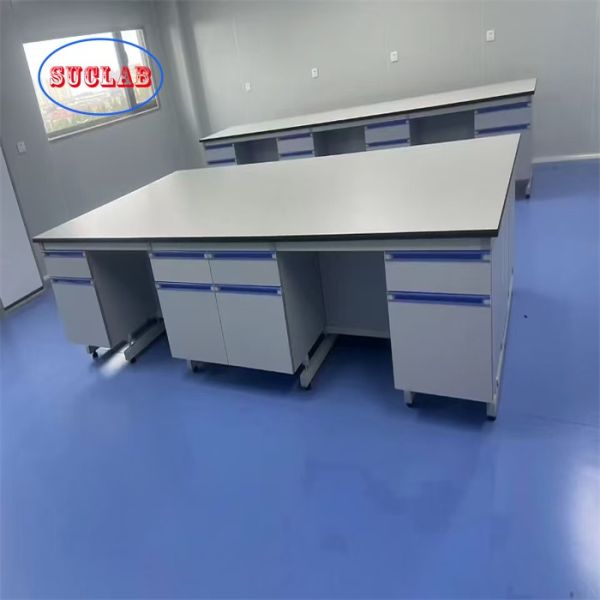 Wood Chemical Laboratory Work Benches Price with DTC105 DEG Hinges and Wood Material