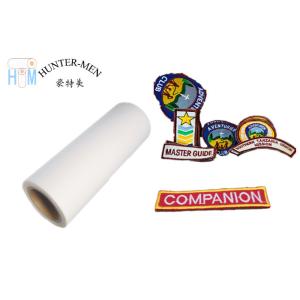 Milky White Thermal Adhesive PES Film Embroidery Patch Backing Glue For Clothing