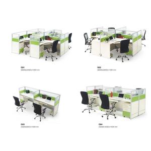 Quality modern 4 seater office panel partition furniture for sale