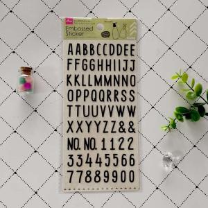 Transparent PVC Hand Account With Combination Of Numbers And Letters 3D Foil