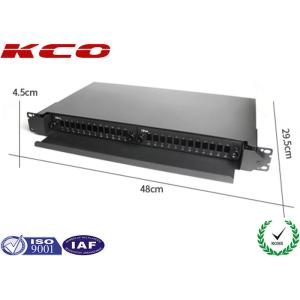 Full Loaded 24 SC Ports Slide Type Fiber Optic Rack Mount Terminal Box KCO