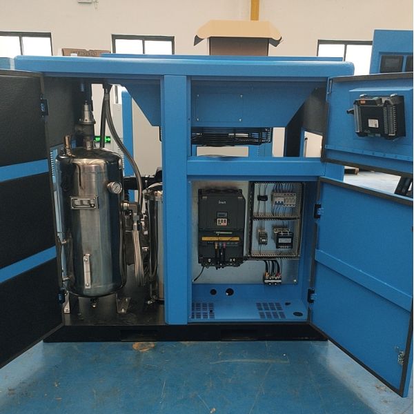 Water Lubricated Oil Free Screw Air Compressor Permanent Magnet Frequency