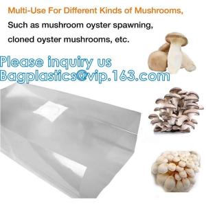 Autoclavable Mushroom Grow Bags Bulk with Microporous Filter Patchs - Large 8"x5