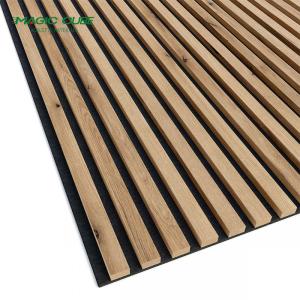 Interiors Wall Decorative Polyester Oak Slatted Mdf Sound Proof Board with Wood