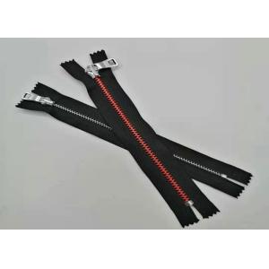 Aluminum Metal Teeth Zipper Round Shape For Handbag And Garmant