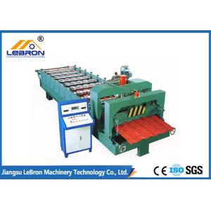 2018 New type color steel tile roll forming machine roof sheet machin Green