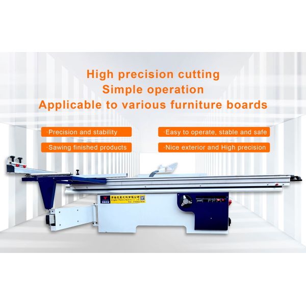 Max.Cutting Height at 45° mm 65mm MJ6132 Computer Beam Saw for Woodworking Industry