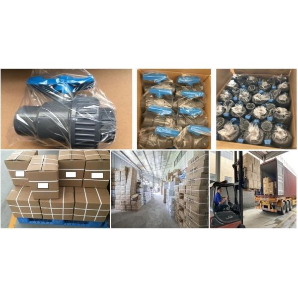 Plastic Material PVC Male Union Ball Valve for Irrigation Water Supply