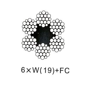 6x19S FC / 6x19W FC Galvanized Steel Wire Rope 8mm for Heavy-duty and Industrial