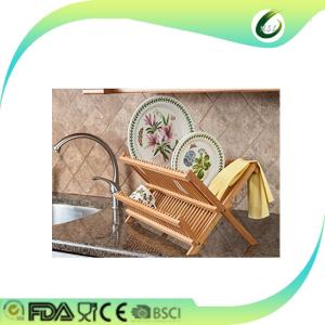 New design eco-friendly utensil holder bamboo dish rack