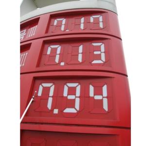 Reflective Gas Station Price Flip Signs Magnetic Four Digits Flip Board Caution