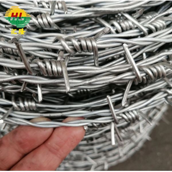 Buy 12x14 Guage Galvanized Iron Barbed Wire Sliver Process at wholesale prices