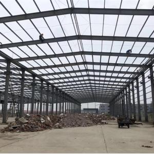 Quality Prefabricated Steel Warehouse With Insulated Roof And Wall Panel for sale