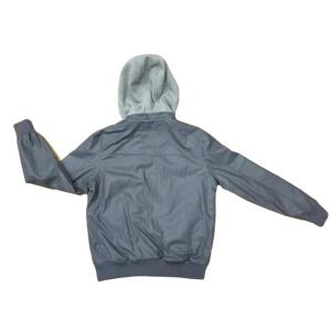 Biker Mens Padded Leather Jacket Long Leather Padded Coat