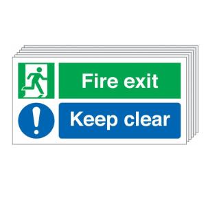 Customized Green Photoluminescent Safety Exit Sign Glow In The Dark