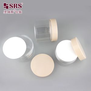 PET008 200g 250g 300g Customized Color PET Plastic Facial Cream Jar Container