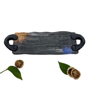 Style Japanese Melamine Dinner Plates Restaurant Rectangle Shape