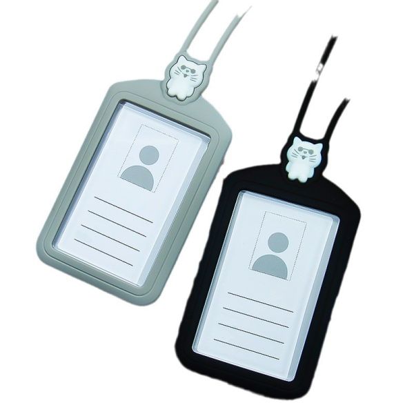 Buy Professional Silicon Card Holder with Lanyard Neck Strap BPA Free at wholesale prices