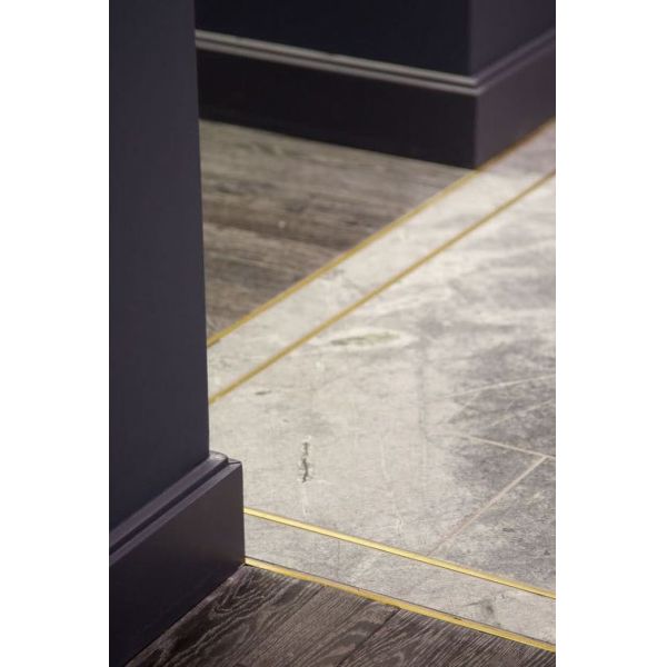 Brass Edge Trim For Tiles 2.5m Ceramic Tile Decoration