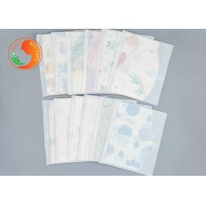 Toddlers Feeding Custom Printed Disposable Bibs With Catch Pocket Tear Resistant