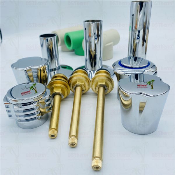 Chrome Plated Valve Cartridge With Extension Sleeve 1/2" - 1" Customized Size