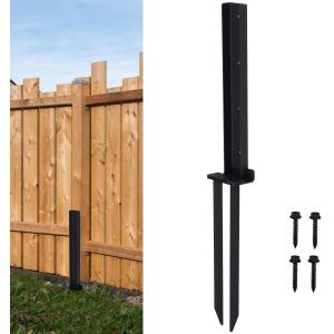 Reinforcement Fixer Anchor Ground Spike for Repairing Tilted/Broken Wood Fence