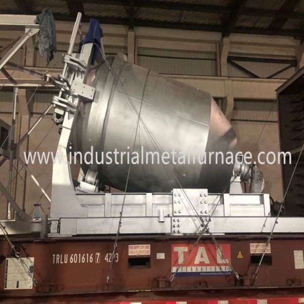 Buy 5000KG Rotary Gas Fired Melting Furnace , Industrial Metal Melting Furnace at wholesale prices