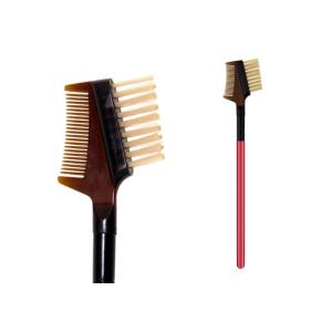 Quality Pink Handle Single Angled Eyebrow Brush With Black , 110mm Length for sale
