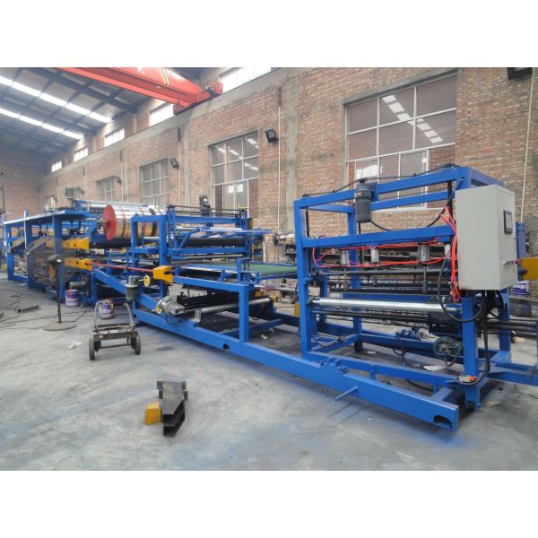 High Capacity Sandwich Panel Production Machine PLC Controlled Width 1000mm