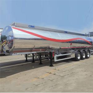 China Mechanical Suspension 50000L Stainless Steel Tanker Trailer on sale