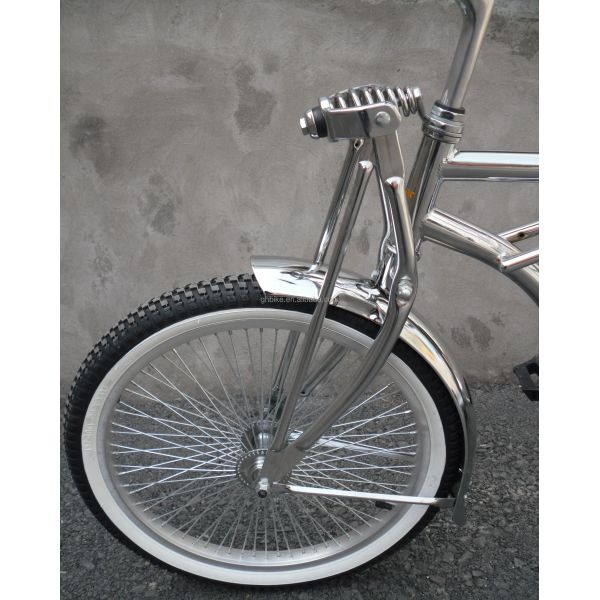 CE Certified 20" Sliver CP Steel Frame Coaster Brake Beach Cruiser Lowrider Bicycle