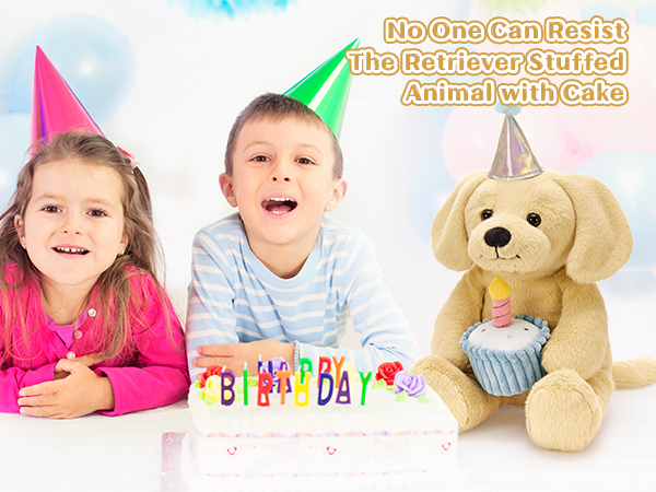 Labrador Dog Stuffed Animal Magnetic Candle Glow-in-the-Dark Plushie Toy Novelty Birthday Gift for Girlfriend Friend