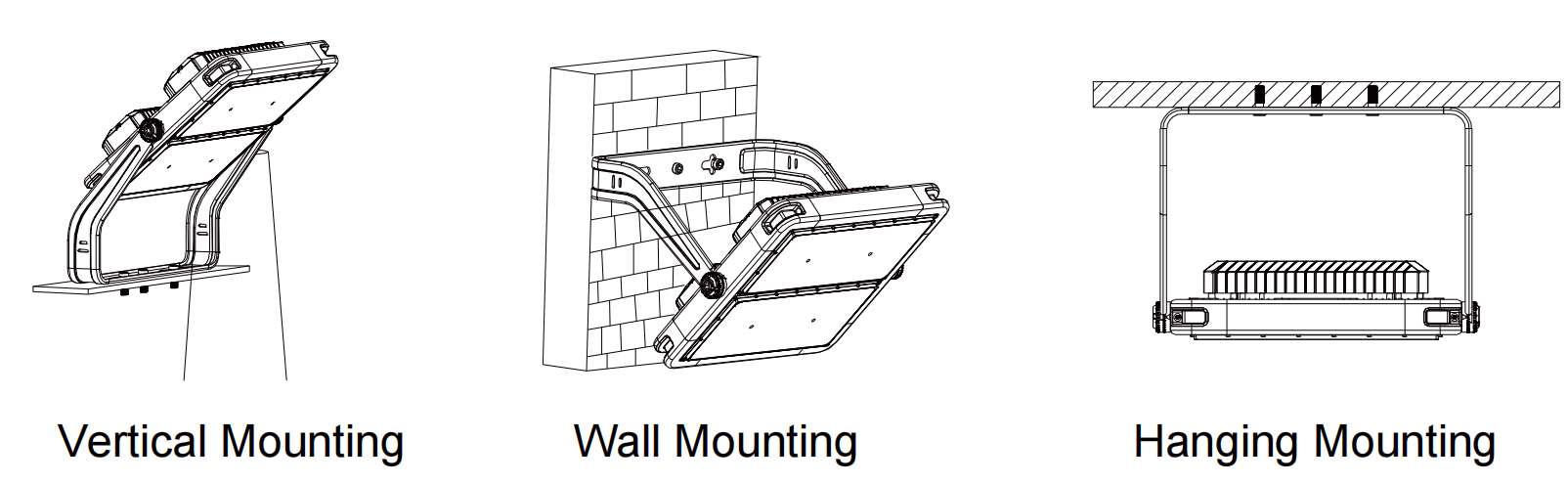 250-1250W Adjustable IP66 5years Wattanty LED High Mast Light With Overheat Protection For Sport Fiedl Stadium
