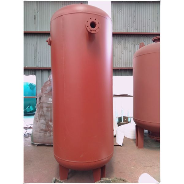 Stainless Steel Diaphragm Pressure Air Receiver Tank Vertical Orientation