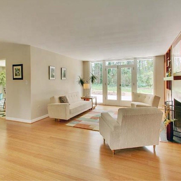 Carbonized Strand Smooth Board Bamboo Flooring in Natural Color for High Gloss