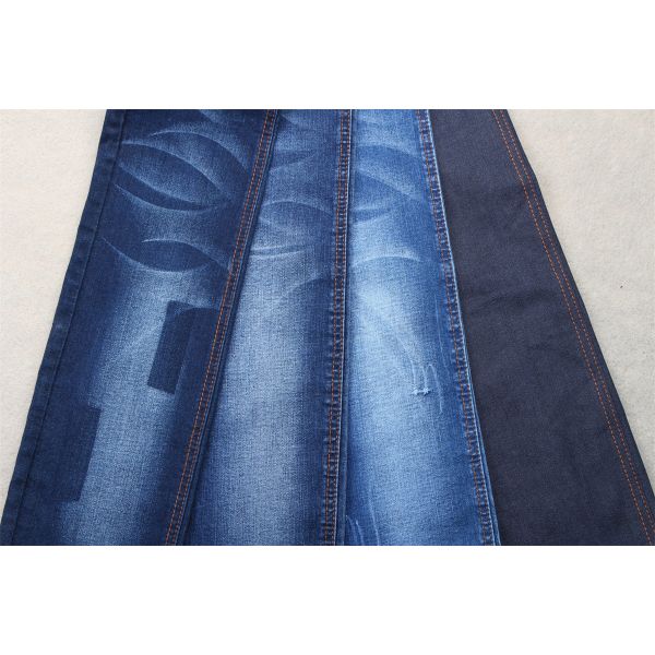Dark Blue Full Lycra Slub Denim Fabric For Kids And Women Jeans