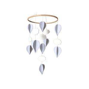 Hot Air Balloons And Clouds 27*5 Felt Nursery Mobile