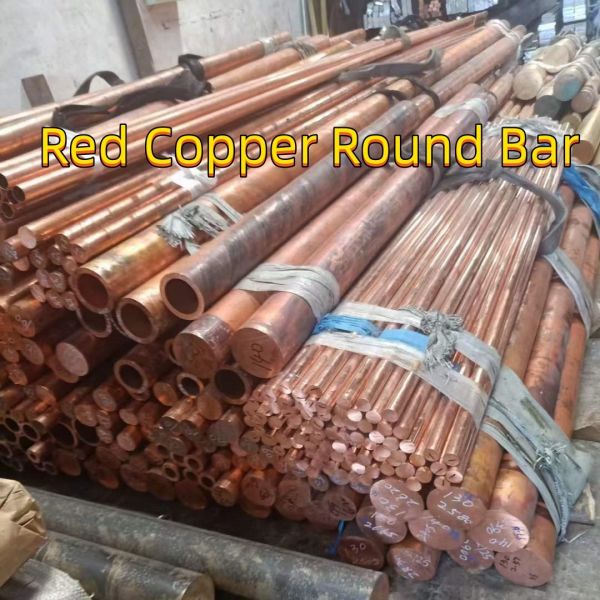 Buy Red Copper Round Bar Rod High-Purity 99.9% Material/ ASTM C1100 at wholesale prices